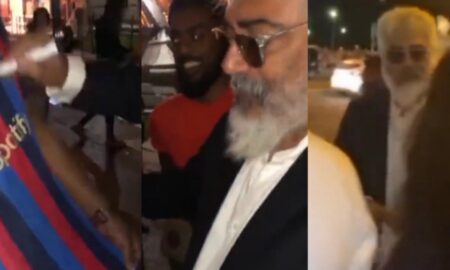 Ajithkumar gives his autograph in fan tshirt at paris
